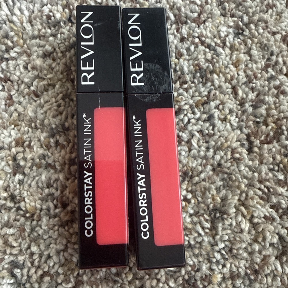 Revlon ColorStay Satin Ink Liquid Lip Color #015  Fire & Ice .17 oz 2 Pack